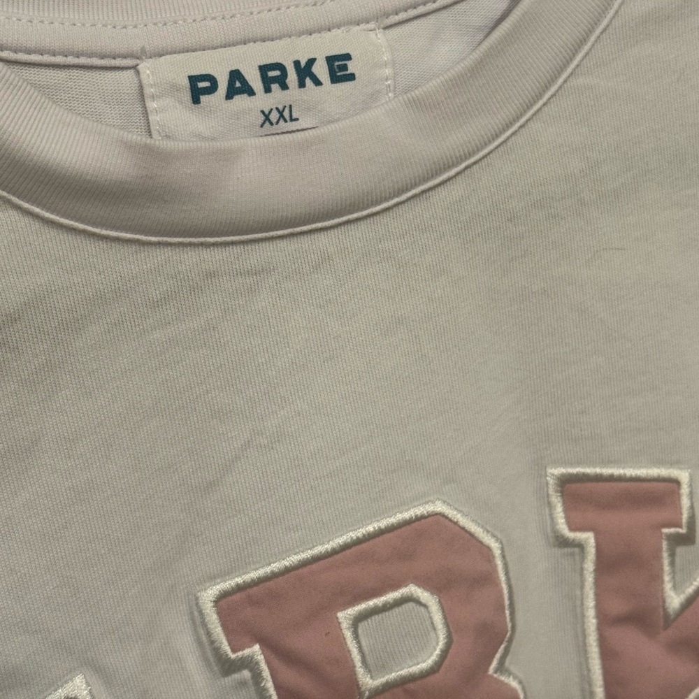 PARKE White And Pink T-shirt. Size XXL. New! - Picture 3 of 4